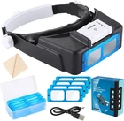 Yoctosun Magnifying Glasses With Light For Close Work 4 Lenses 1.5X-3.5X, Hands New. Price: $41.04.