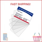 Fabmaker New Medicare Card Protector, 6 Pack Plastic Holder For Wallet Sing. Price: $8.25.