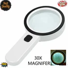 Aixpi Magnifying Glass With Light, 30X Handheld Large 12 Led... New. Price: $14.99.