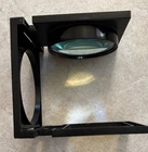 2X/4-1/4" Glass Lens Table Folding Magnifier With Ruler On Base 7" Extended Used. Price: $13.99.