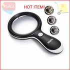 Mojino 10X Lighted Large Handheld Reading Magnifier Glasses With 18 Led Lights New. Price: $15.16.