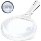 Jarlink Large Magnifying Glass With Light, 10X 20X 45X Illuminated White New. Price: $14.76.