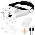 Headband Magnifier, 1X-14X Headset Magnifying Glasses With Light, Lighted Mag... New. Price: $42.41.