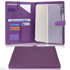 Wonderpool A4 Pu Leather Portfolio Holder Ring File Document Case With Removable New. Price: $37.01.