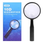 Lakei Magnifying GLASS,10X Handheld Reading 75MM, Black New. Price: $11.99.