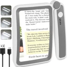 Rechargeable Magnifying Glass With Light For Reading, 5X Large Page Magnifier New. Price: $22.93.