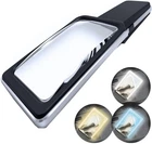 Magnipros Patented 6X Large Magnifying Glass With Light 3 Color Black New. Price: $32.51.