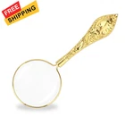 Rongon Small Magnifying Glass Handheld Reading Magnifiers, 5X 45MM Gold-a New. Price: $17.24.