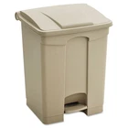 Safco Step Plastic Trash Can With Foot Pedal, 23 Gallon Garbage Kitchen Open. Price: $121.32.