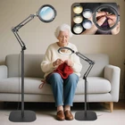 12X Large Floor Magnifying Glass With Light Stand, 3-IN-1 Swing Arm New. Price: $79.44.