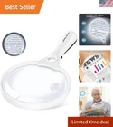 Large Magnifying Glass With Light 10X 20X 45X Illuminated Handheld Magnifier New. Price: $19.99.