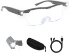 Magnifying Glasses With Light, 200% Magnification, Usb Rechargeable Led Gray New. Price: $33.07.