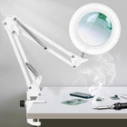 10X Led Magnifying With Clamp Real Glass Lens, 3 Color Modes And Steples... New. Price: $48.54.