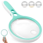 Nazano Large Magnifying Glass LIGHT10X 25X 45X 60X Handheld Illuminated Lighted New. Price: $32.16.