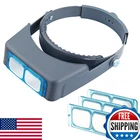 Headband Magnifier Double Lens Head-mounted Reading Loupe Jewelry Viso New. Price: $45.74.
