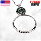 Magnifying Glass Necklace With Compass Pendant Jiulory Senior Reading & Kids 10X New. Price: $21.77.