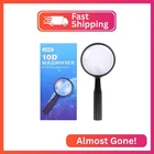 Lakei Magnifying GLASS,10X Handheld Reading GLASS,90MM Shatter Resist New. Price: $12.83.
