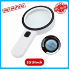 Aixpi Magnifying Glass With Light 12 Led Handheld Magnifier For Reading New. Price: $13.78.