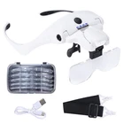 Yoctosun Magnifying Glasses With 4 Led Lights, Headband Magnifier White New. Price: $27.46.
