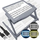 Magnipros Patented 5X Rechargeable Led Page Gray+stand New. Price: $40.93.