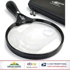 Large 5.5 Inch Magnifying Glass With Led Light And Hard Case For Easy Reading New. Price: $59.91.