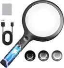 30X Charge Magnifier With Light, Nueyio 4.33INCH Large Handheld Magnifying Glass New. Price: $25.99.