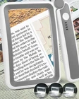 Magnifying Glass With Light, Rechargeable Large Page 5X/500%, Grey White New. Price: $27.32.