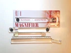 Lot 4 Acrylic Bars, Magnifier, Ruler, Magnetic, New, Used, Large & Small. Price: $16.26.