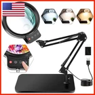 Hqgzql 10X 30X Large Magnifying Glass Stand 5-INCH Lighted Magnifier New. Price: $69.55.