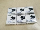 Lot Of 6 Carson LT-10 Magnifier Lighted 11.5X Linen Tester Dual Lens Measuring New. Price: $19.95.