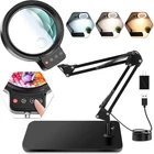 10X 30X Large Magnifying Glass With Stand, 5-INCH Lighted Magnifier, 7 New. Price: $53.25.