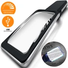 Rechargeable 6X Large Ultra Bright Magnifying Glass With 10 Dimmable Leds New. Price: $25.95.