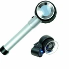 High Quality 10X Optical Glass Lighted Magnifier 45X Jewelers Loupe With Led Uv New. Price: $14.99.