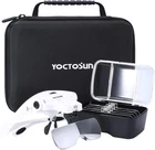 Magnifying Glasses With Light, 5 Lenses, Led Acrylic, White Yoctosun Y.4 New. Price: $29.95.