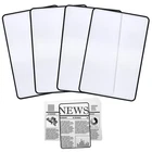 4PCS Page Magnifying Sheet 3X Lightweight Optical Plastic Fresnel Lens Bookma... New. Price: $12.16.
