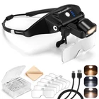 Dilzekui Magnifying With Light 1X4X, Rechargeable Glasses Ma... New. Price: $28.96.