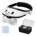 Large Lens Magnifier Headband Magnifying Glass With Light Hands Free 8 L... New. Price: $40.82.