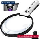 Large Magnifying Glass With Light, Magnifier Handheld Illuminated Lighted New. Price: $34.86.