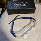Optelec Power Tv Glasses Low Vision Magnifier, Blue/clear Used. Price: $265.49.