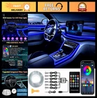 Rgb Interior Car Led Strip Lights - 6 Ambient Lighting Kit, 315" Fiber Opti New. Price: $44.99.