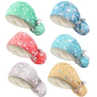 Satin Lined Working Hat 6 Pcs Scrub Caps Adjustable Tie Back Button Sweatband New. Price: $40.87.