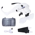 Yoctosun Magnifying Glasses With 4 Led Lights, Headband Magnifier 5 Detacha New. Price: $29.45.