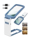 10X Magnifying Glass With Light Stand, Rechargeable Folding Han... Fast Ship New. Price: $39.67.