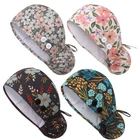 Satin Lined Scrub Caps Buttons Adjustable Surgical Work Hats Sweatband 4 Pcs New. Price: $34.49.