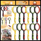 12 Pcs 10X Magnifying Glass Set - Shatterproof Handheld Magnifiers For Kids & New. Price: $45.99.