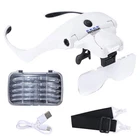 Yoctosun Magnifying Glasses With 4 Led Lights, Headband Magnifier 5 Detacha New. Price: $36.71.