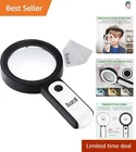 Compatibility Magnifier 30X Led Light Large 4IN Handheld Reading Hobbies New. Price: $24.79.