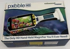 Enhanced Vision Pebble Hd Portable Magnifier 4.3" Color Screen 13X Magnification Used. Price: $89.99.