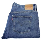 Levis 501XX Premium Jeans Mens 34X32 Blue Med Wash Straight Leg Denim Waterless Pre-owned. Price: $34.99.