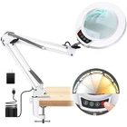 Seylae 10X Magnifying Glass With Light And Clamp Real Lens Dimmable De New. Price: $64.40.